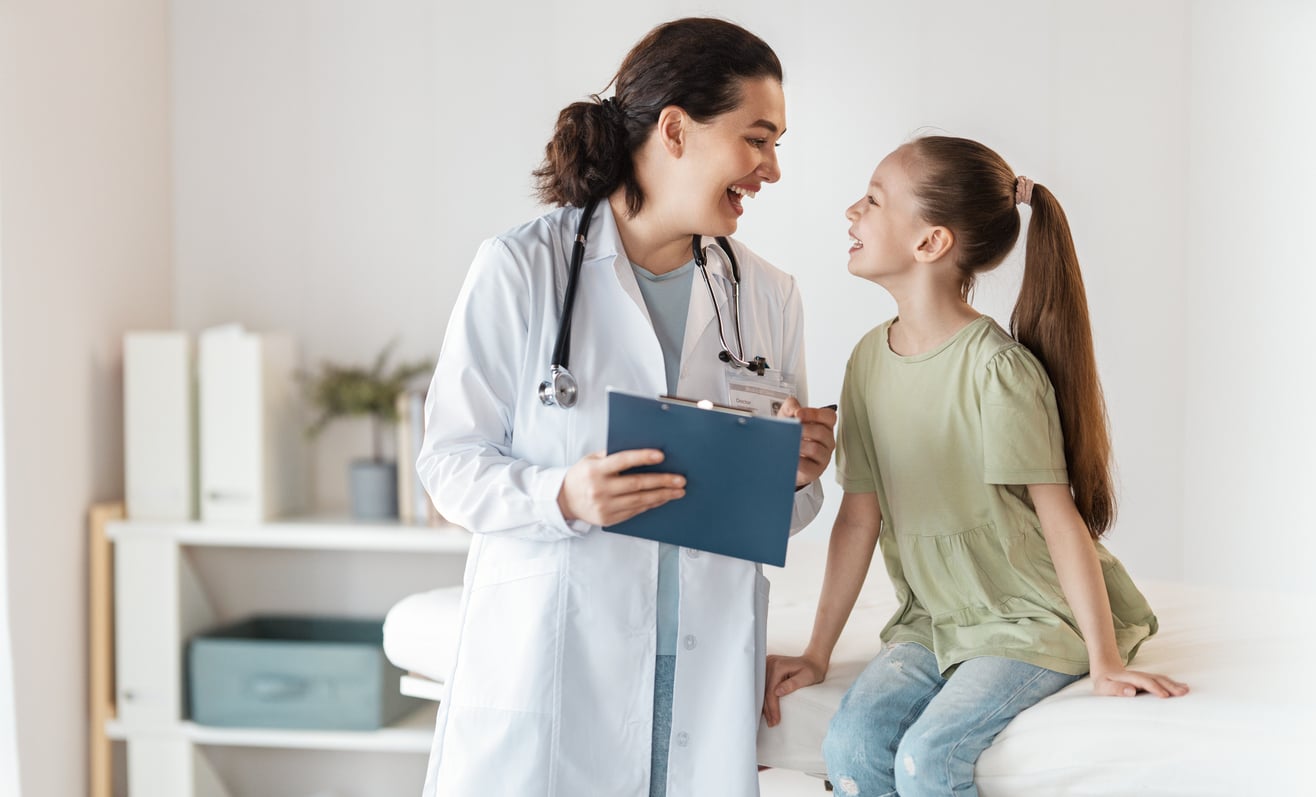 Physician speaking with a patient