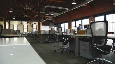 open plan office space