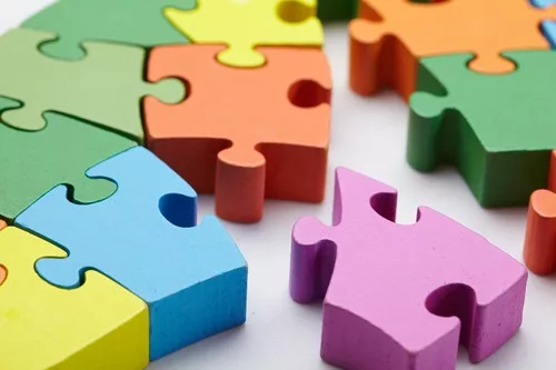 colorful puzzle piece blocks