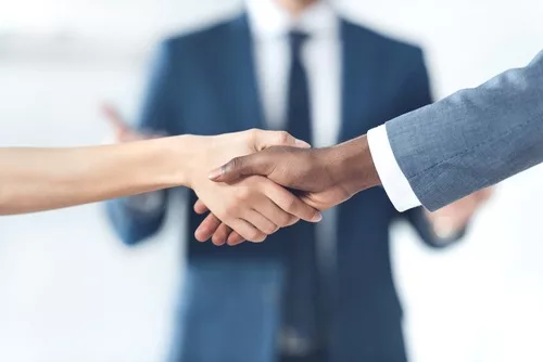 business partners shaking hands