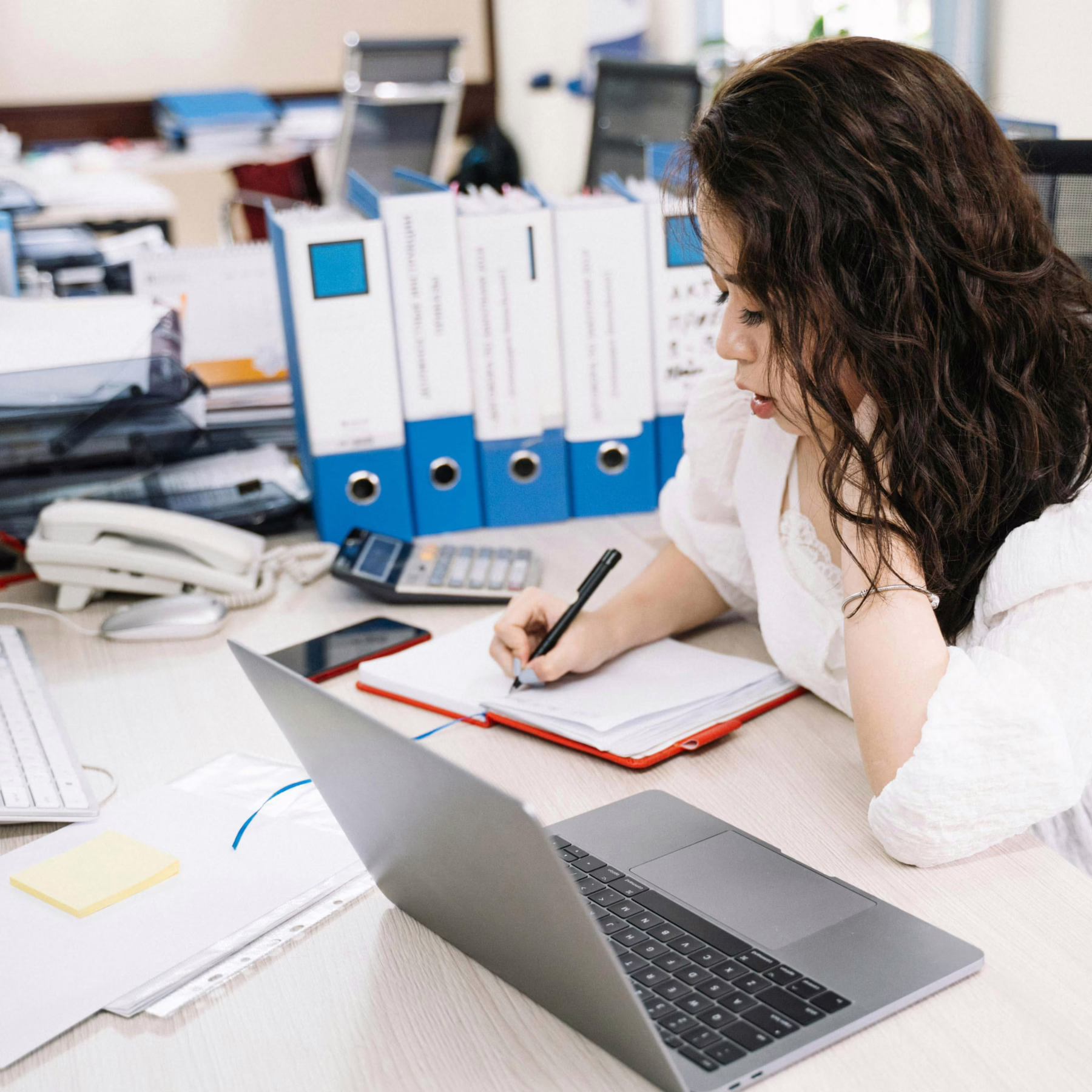 hr professional working at her desk